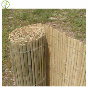 decorative split bamboo fence foldable in natural color