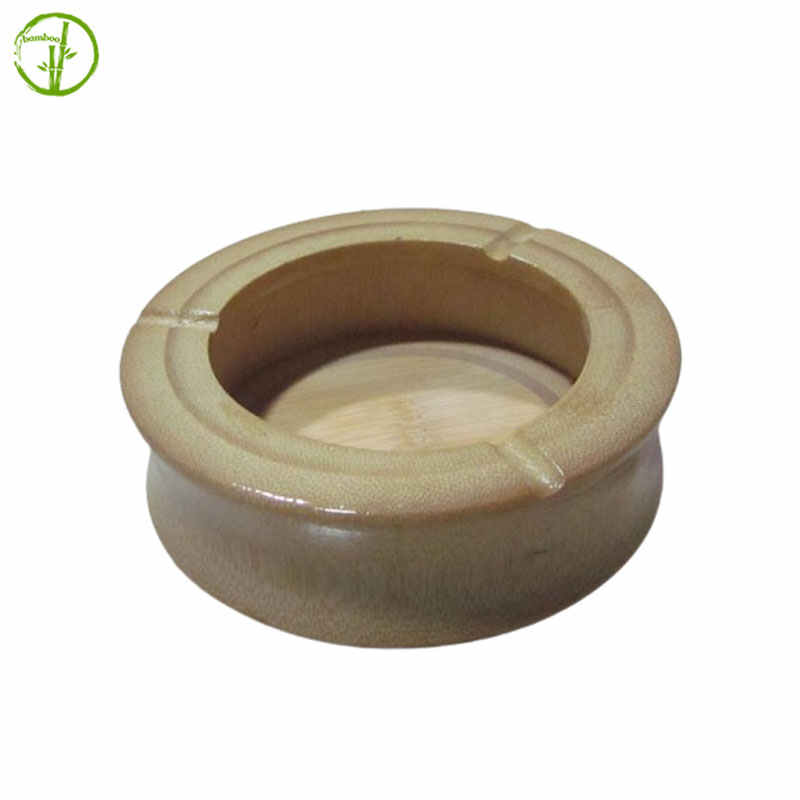 easy clean bamboo custom ashtrays