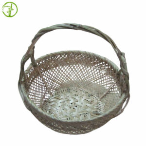 eco friendly bamboo basket in natural color