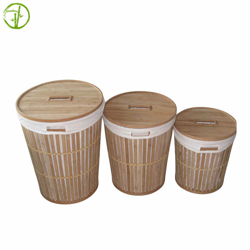 eco friendly bamboo laundry basket