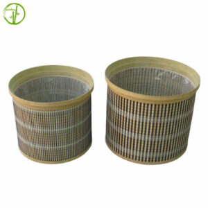 eco friendly planter basket set of 2 pieces with liner