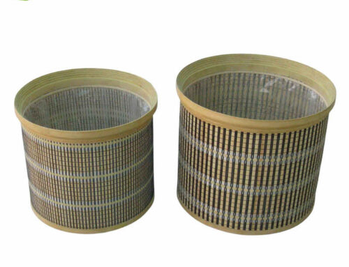 Eco-friendly planter basket set of 2 pieces with liner