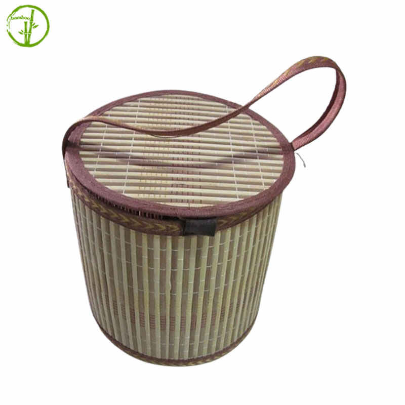 handmade bamboo bag with handle