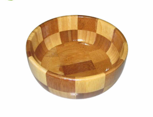 All natural bamboo bowl for food