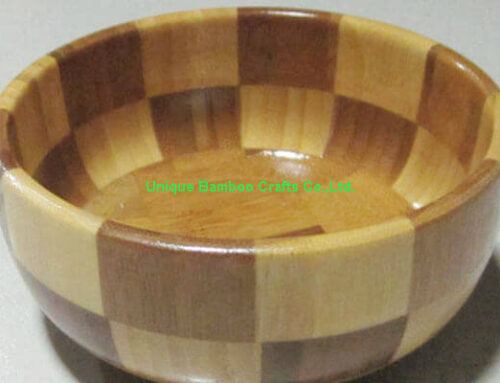 All natural bamboo bowl for food