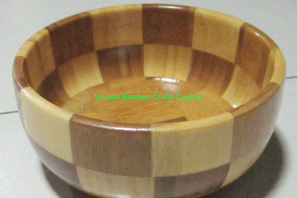All natural bamboo bowl for food