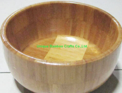 Kitchenware salad bamboo bowl custom size for kitchen