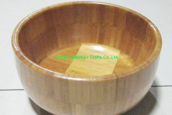 Kitchenware salad bamboo bowl custom size for kitchen
