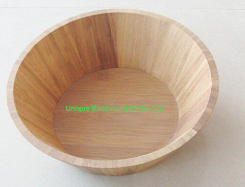 Salad bamboo bowl eco-friendly for dinner