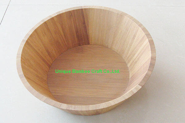 Salad bamboo bowl eco-friendly for dinner