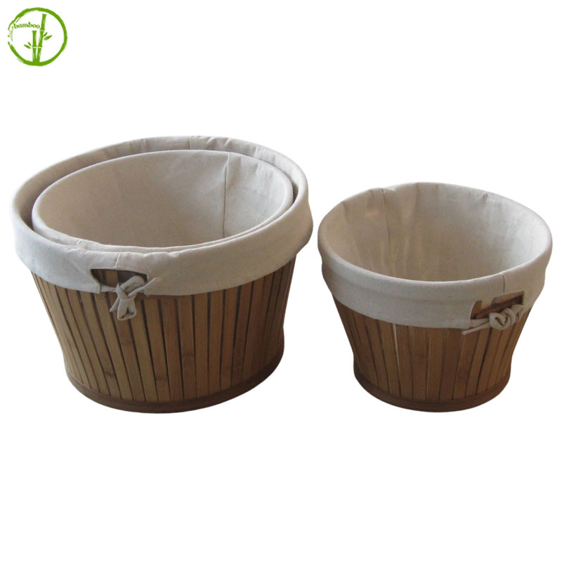 bamboo storage basket for food or gift