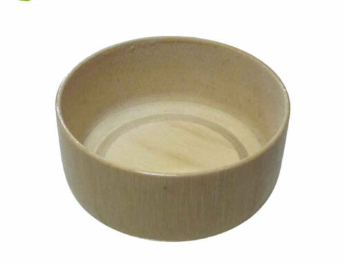Natural bamboo bowl for rice or soup