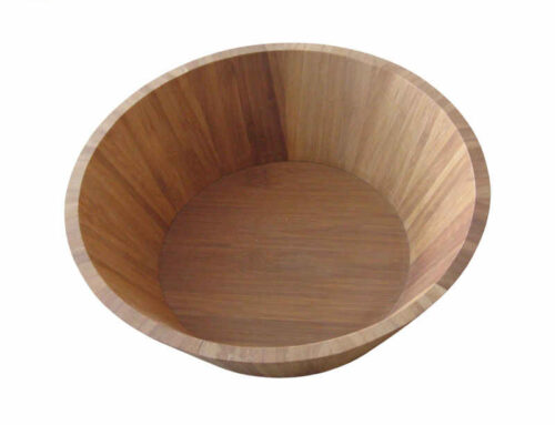 Salad bamboo bowl eco-friendly for dinner