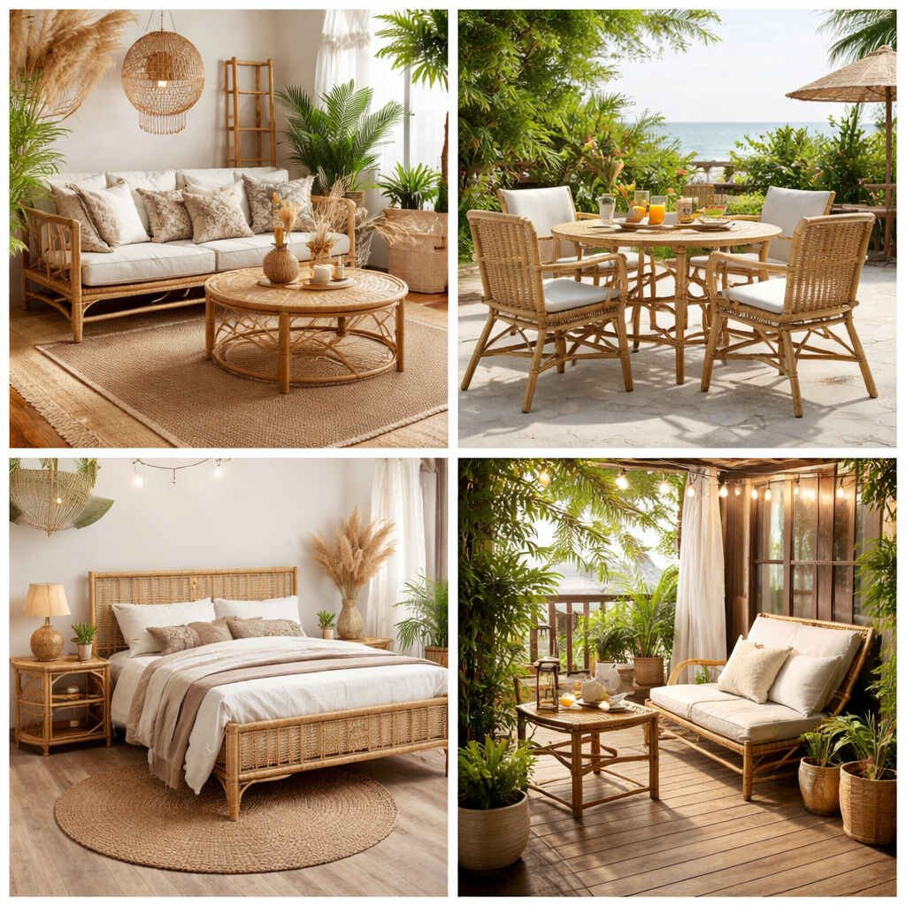 the different applications of bamboo furniture