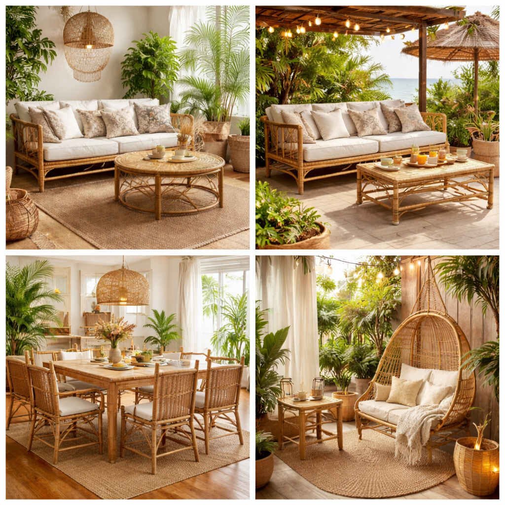 the different applications of bamboo furniture