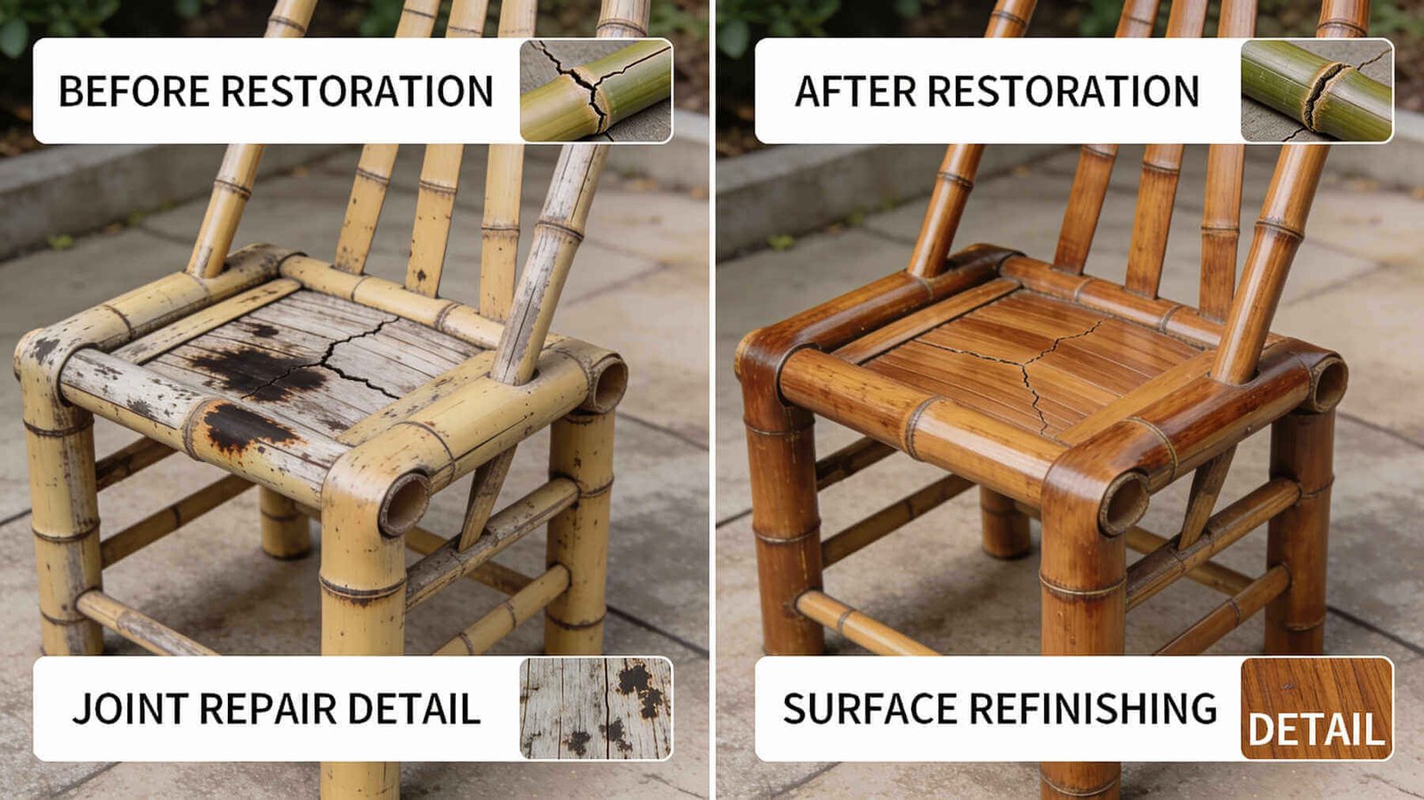 how to restore bamboo furniture