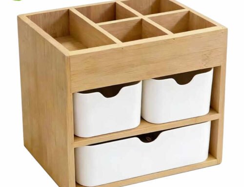 Bamboo jewelry box pull-out drawers custom engraving