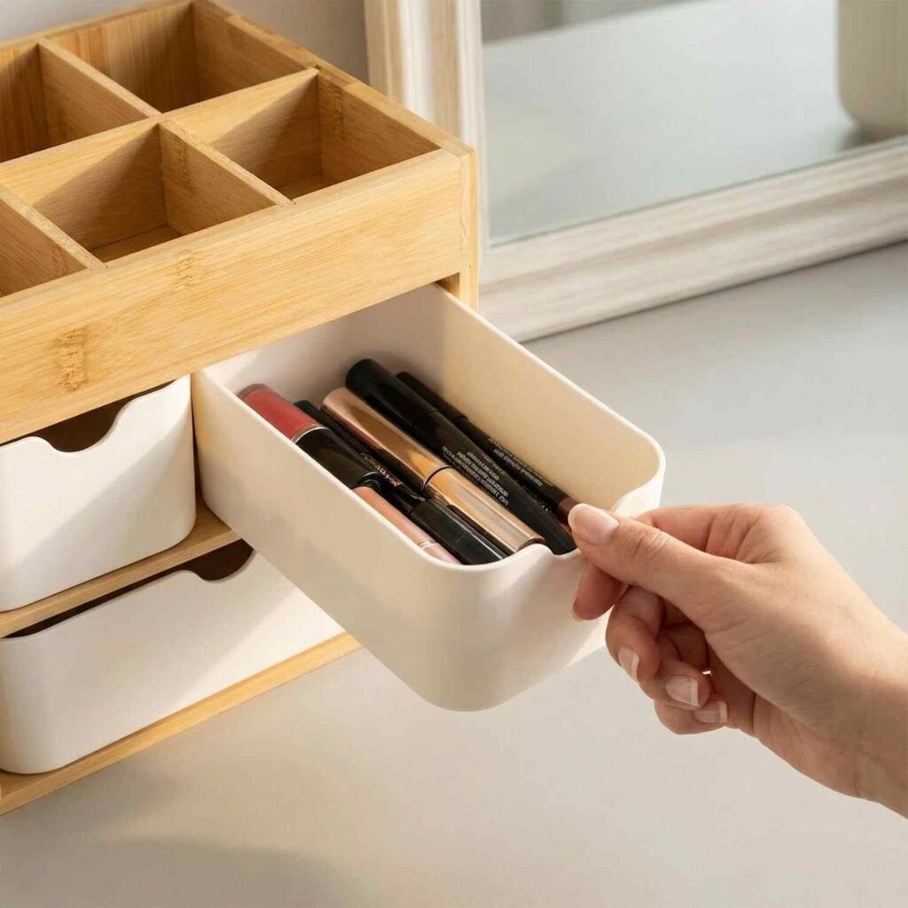 bamboo jewelry box pull out drawers custom engraving