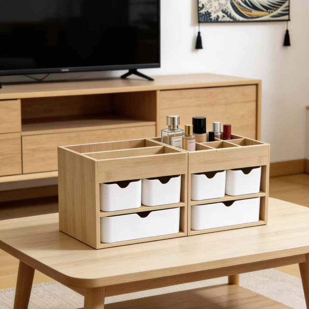 bamboo jewelry box pull out drawers custom engraving
