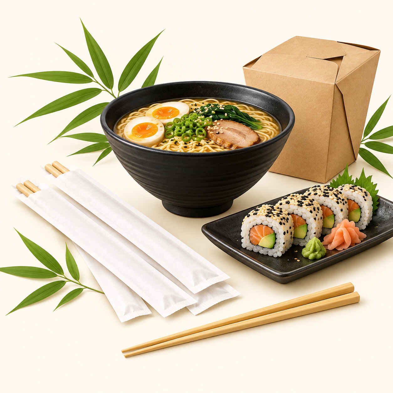 disposable bamboo chopsticks for restaurant takeout